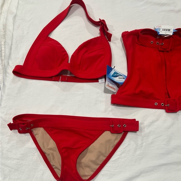 Red Women's Bikini Set - Picture 2 of 5